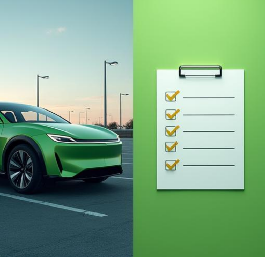 你的愛車,電磁波「體檢」了嗎?看懂看不見的車內環境 electric vechicle and table